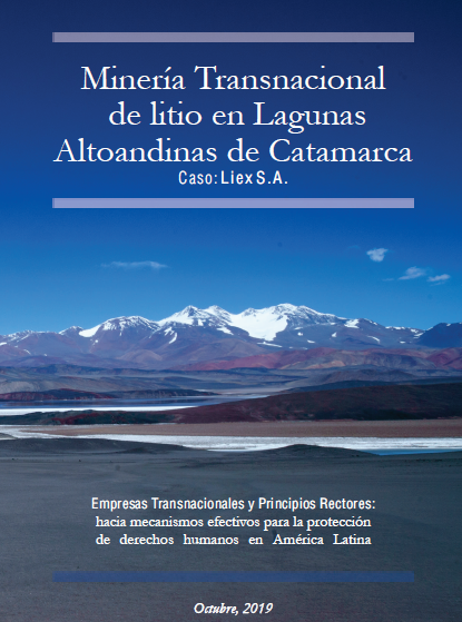 Minería Transnacional de litio en Lagunas Altoandinas de Catamarca Caso: Liex S.A.